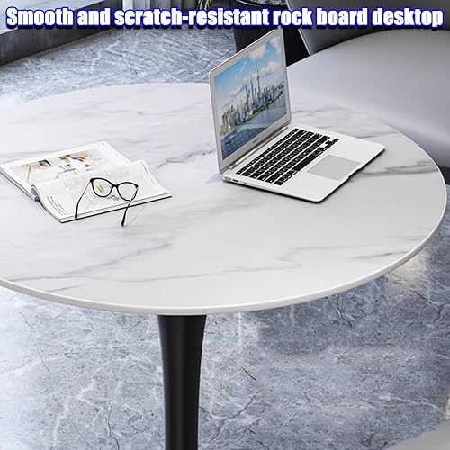 Miniatura 4 de YVYKFZD Round Dining Table Set, Office Reception Room Club Table and Chairs Combination, Small Conference Table, Simple Negotiation Table Conference