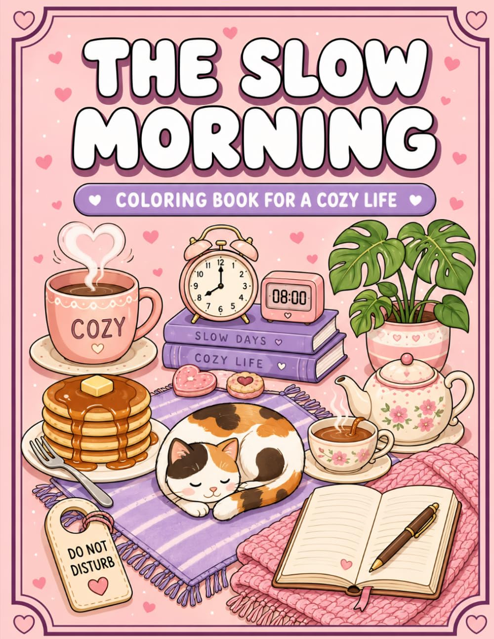 The Slow Morning Coloring Book | Cozy Coloring Book for Adults | 50 Relaxing Pages | Self Care Aesthetic