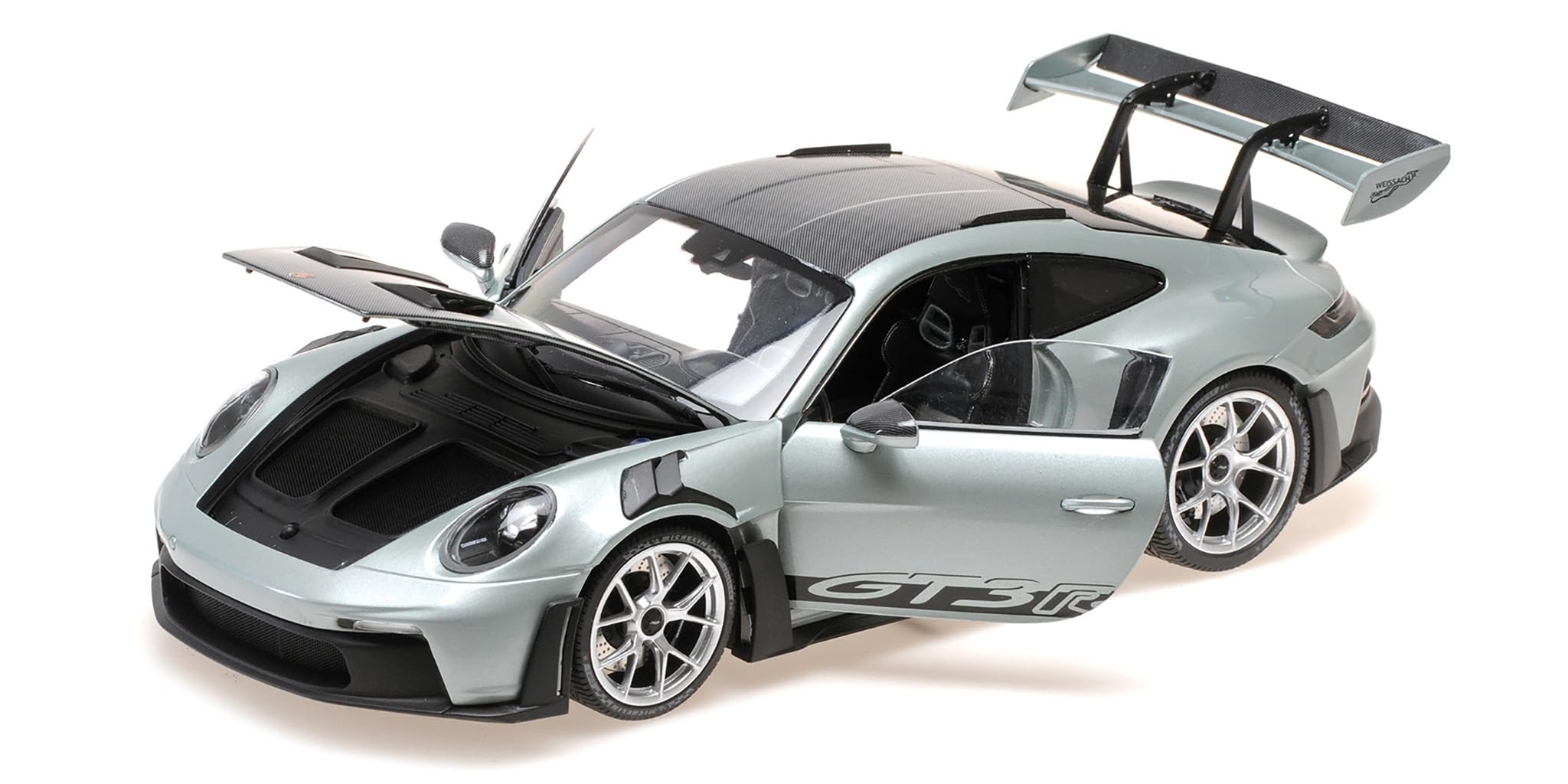 Minichamps 110062044 - Porsch. 911 (992) GT3RS Silver 2023 - maßstab 1/18 - Modellauto