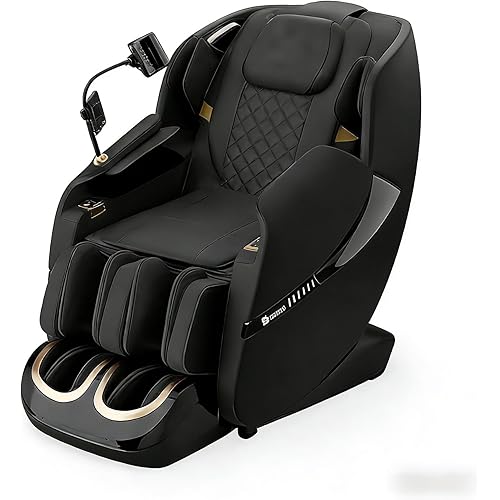 HEARTFEEL HealthRelife 4D Massage Chair Full Body Zero Gravity Recliner - 55" SL-Track, 15 Auto Modes, 40 Airbags, Yoga Stretch, APP & Voice Control, Shiatsu Foot Massage