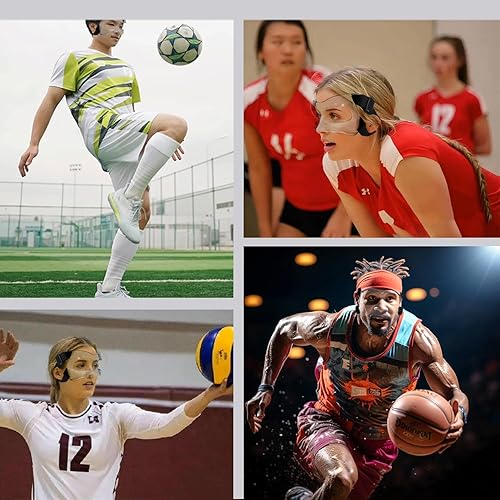 Miniatura 8 de KEDAO Protector de nariz para nariz rota, máscara de baloncesto ajustable con acolchado de espuma para hombres y mujeres, máscaras de entrenamiento