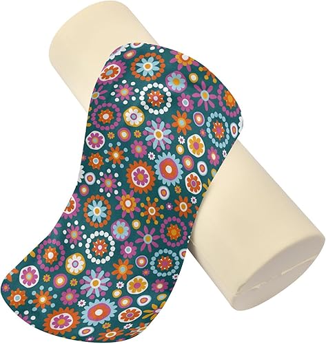 Miniatura 2 de FRODOTGV Cute Flowers Dots Bolster Pillow for Legs Sleeping Therapedic Neck Roll Pillow Round Pillow Throw Cylinder Body Pillow Neckroll Pillows for