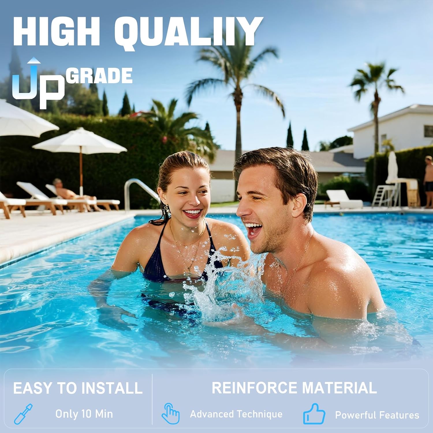 T-9 Salt Cell for Pool Chlorinator System Fits Hayward Cell T-9 W3T-Cell-9 BLT9H AquaRite, AquaTrol & More Salt Water Pool Up to 25K Gallon