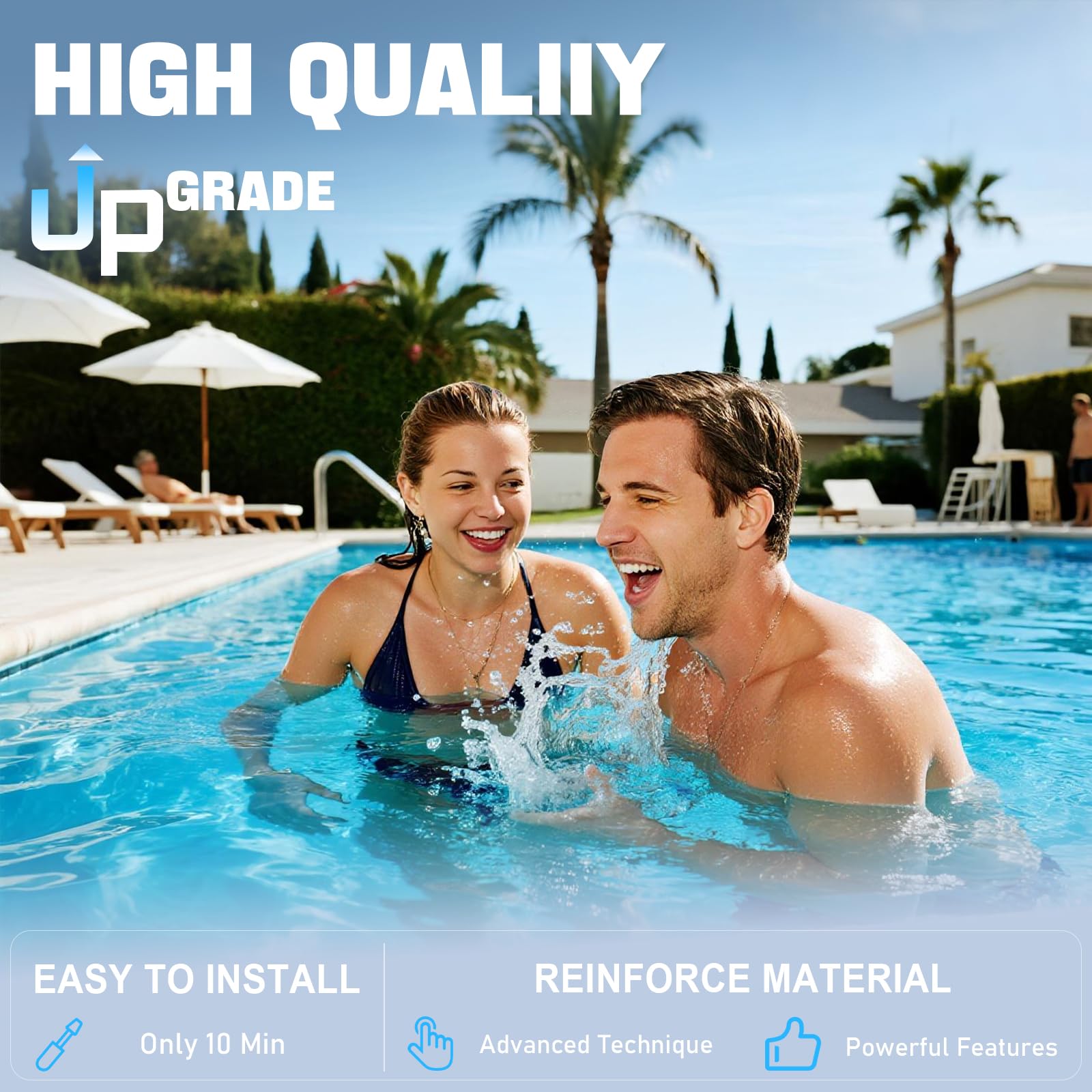 T-9 - Célula de sal para sistema de clorador de piscina compatible con Hayward Cell T-9 W3T-CELL-19 BLT9H AquaRite, AquaTrol y más piscinas de agua salada de hasta 25.000 galones