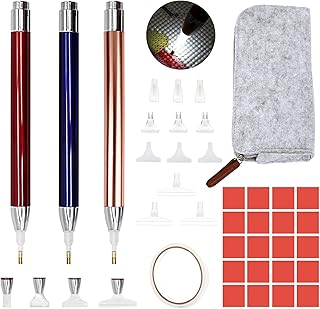 Diamond Painting Pen Kits with Light Diamond Art Pen LED Diamond Painting Pens 5D Light Up Pens for Diamond Painting Arts Nails DIY Crafts, Diamond Art Accessories Tools for Diamond Painting