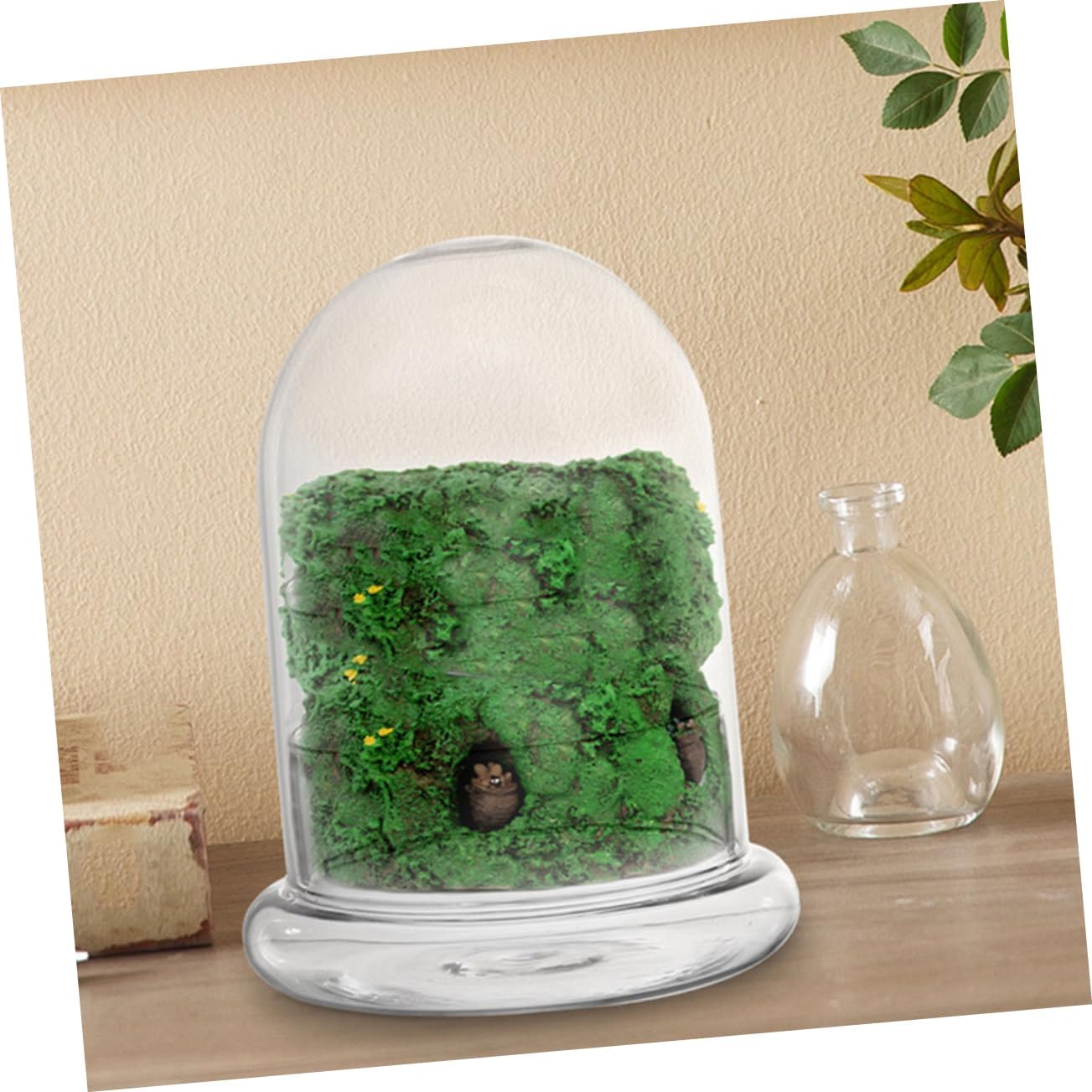 SUPVOX 2pcs DIY Micro-Landscape Bottle Moss Glass Empty Bottle for Tabletop Greenhouse Indoor