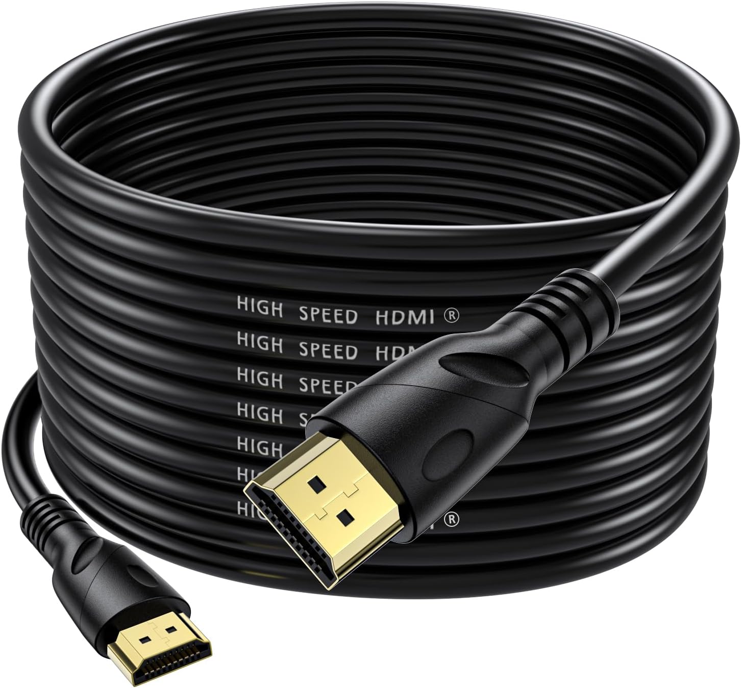 4K HDMI Cable 50ft Ultra High Speed HDMI 2.0 Cables 18gbps Gold Plated Connector Ethernet Audio Return Video 4K 60Hz/2K 30Hz FullHD1080p 3D for Xbox Arc Laptop PS3 PS4 PS9 PC HDTV etc