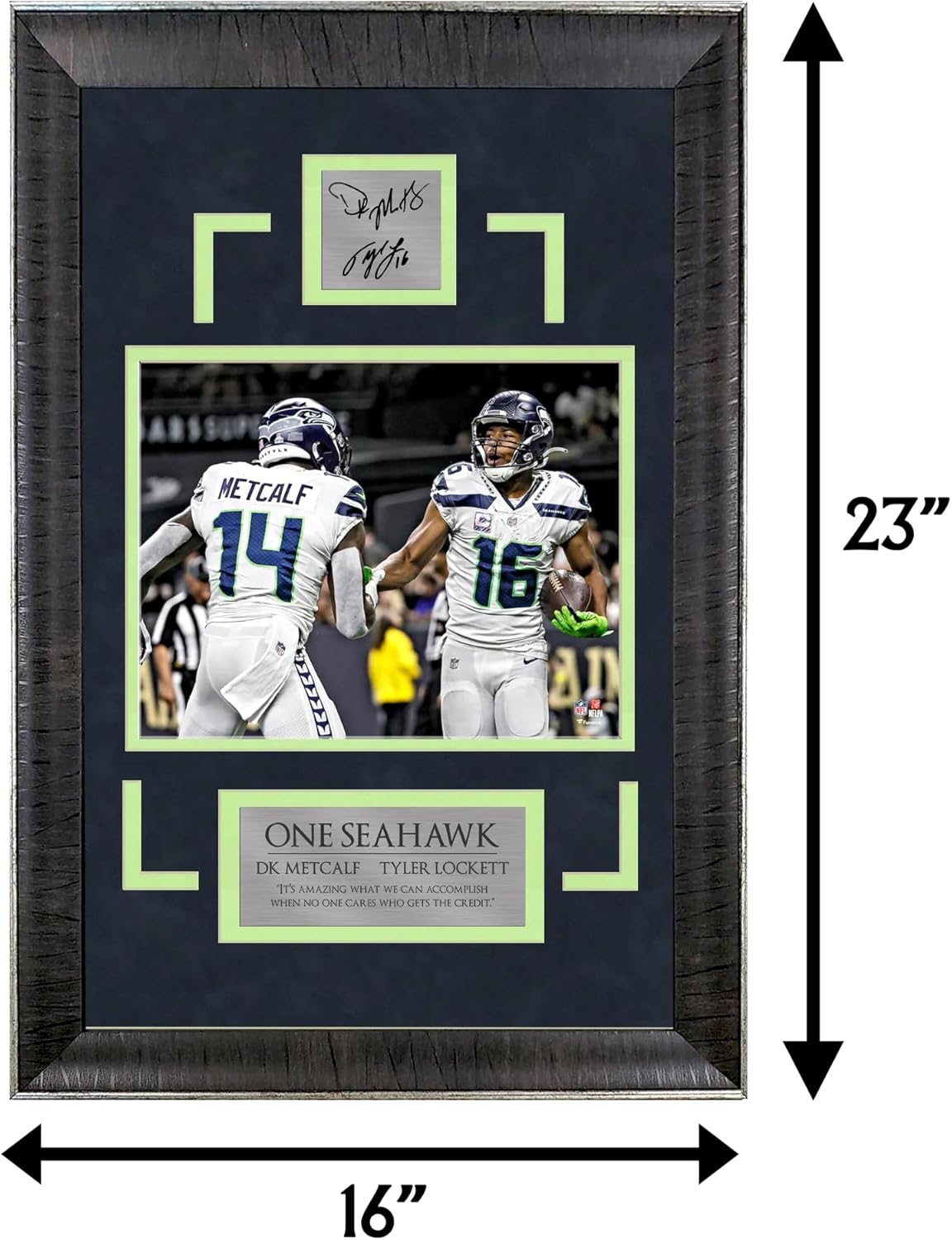 Boxed Memories Tyler Lockett & DK Metcalf - One Seahawk - Sports Deluxe