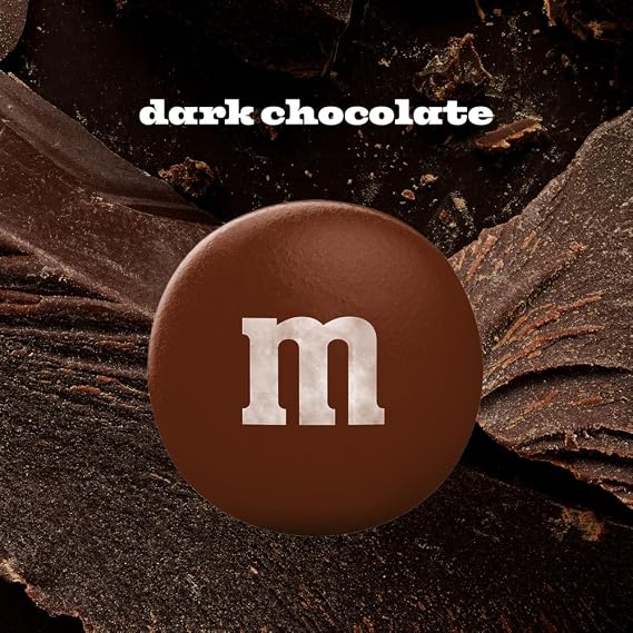 M&M'S Dark Chocolate Graduation Party Candy, Family Size, 18 Oz Bulk Bag