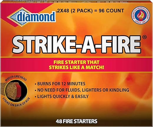 Survival Fire Starter, 4 Inch Ferro Rod, Flint Fire Starters for Hiking and Camping, Flint and Steel Survival Tool with Paracord and Emerge