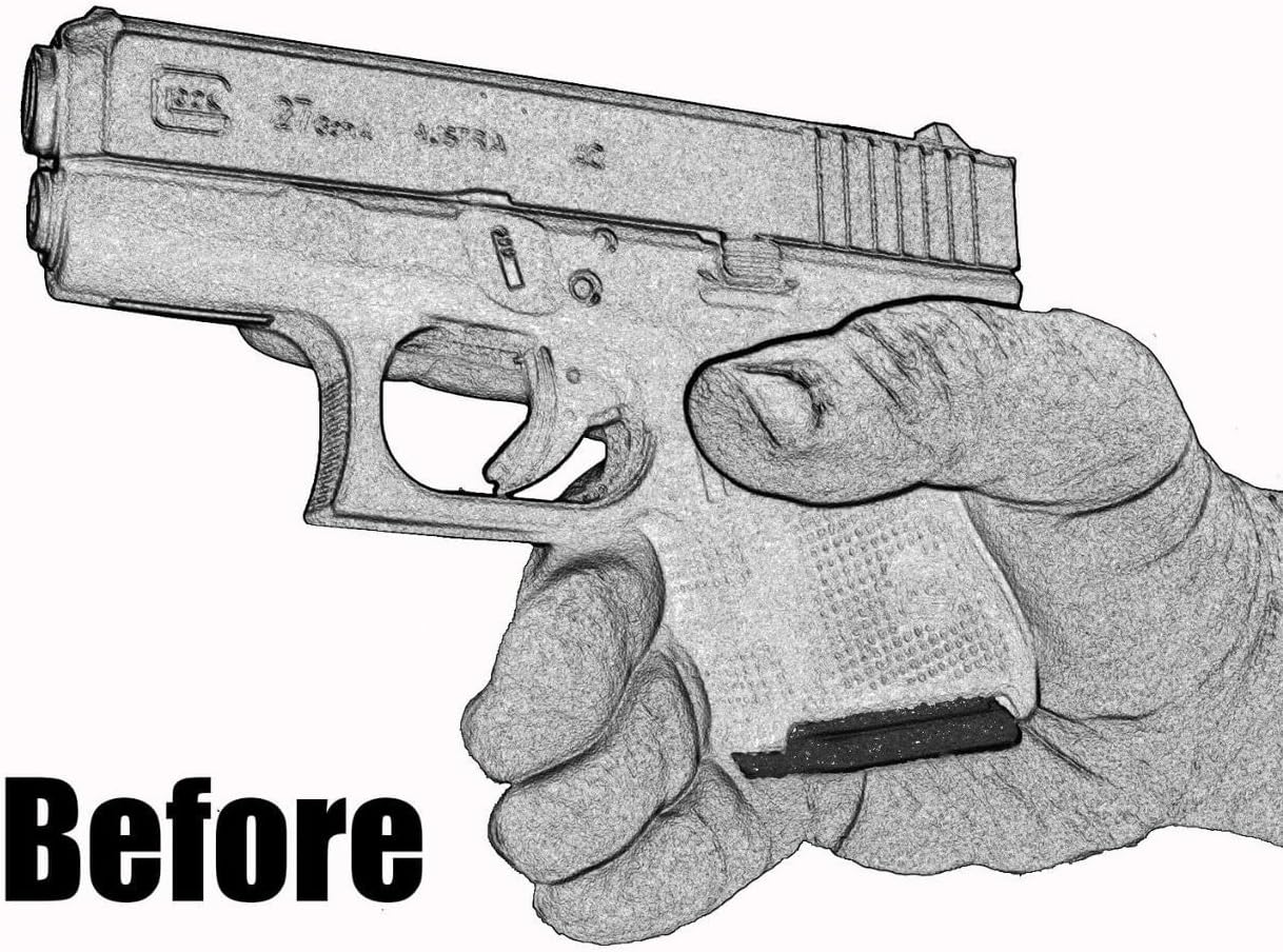 1.25 Inch Grip Extension Fits Glock 26 27 33 & 39