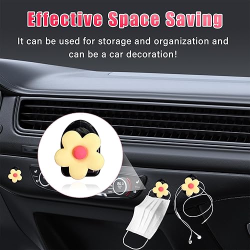 Miniatura 4 de 8 ganchos para reposacabezas de asiento de automóvil, organizador de almacenamiento para colgar ganchos de asiento de automóvil, ganchos adhesivos
