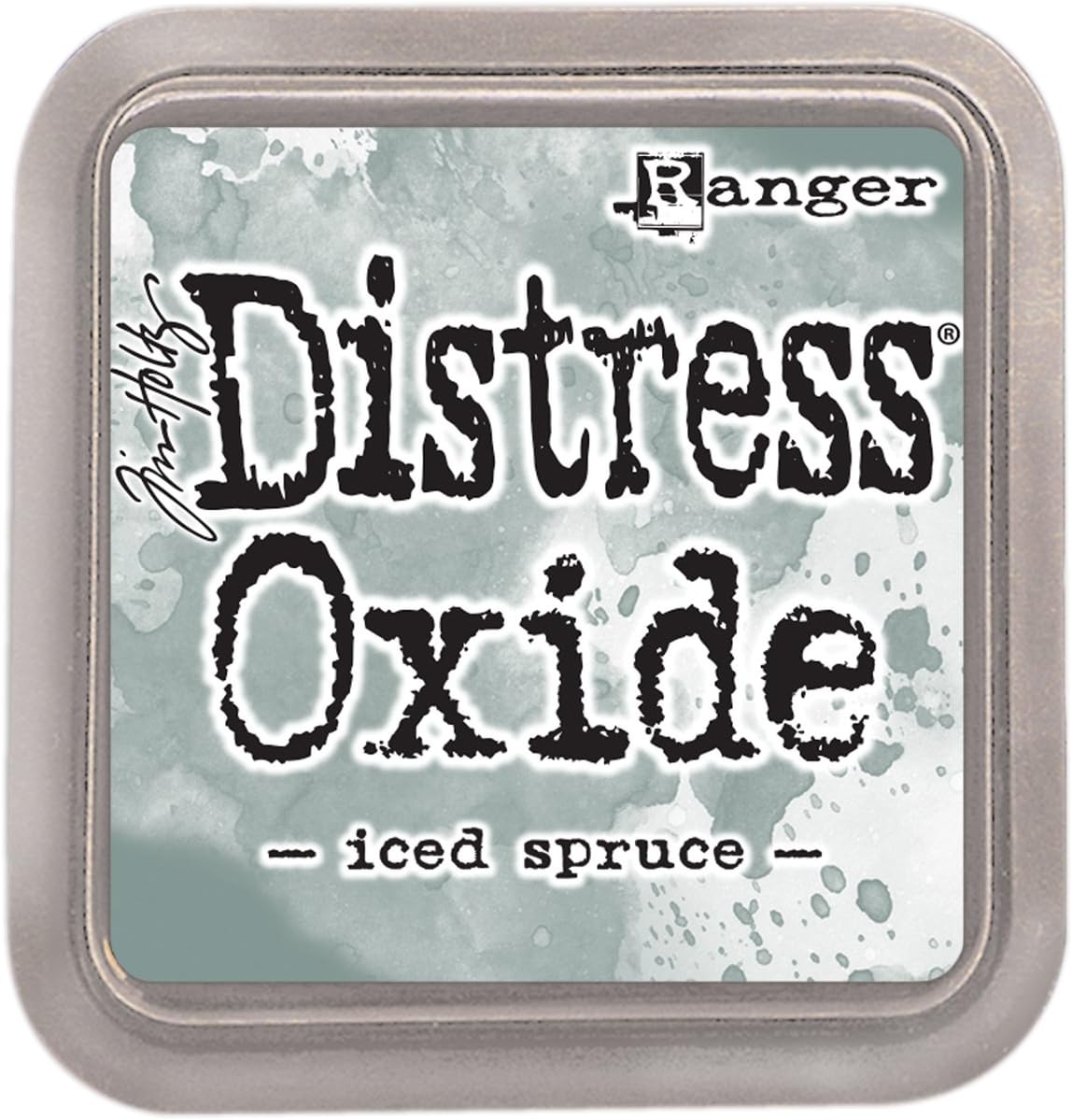 Ranger TDO56034 Tim Holtz Distress Oxides Ink Pad-Iced Spruce 3 x 3 x 0.75