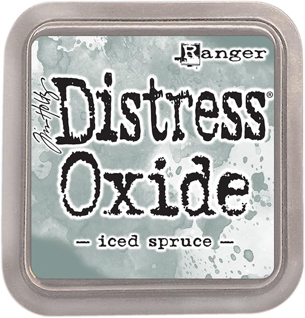 Ranger Iced Spruce Distress Oxide Ink Pad, Synthetic Material, Grey, 7.6 x 7.6 x 1.9 cm