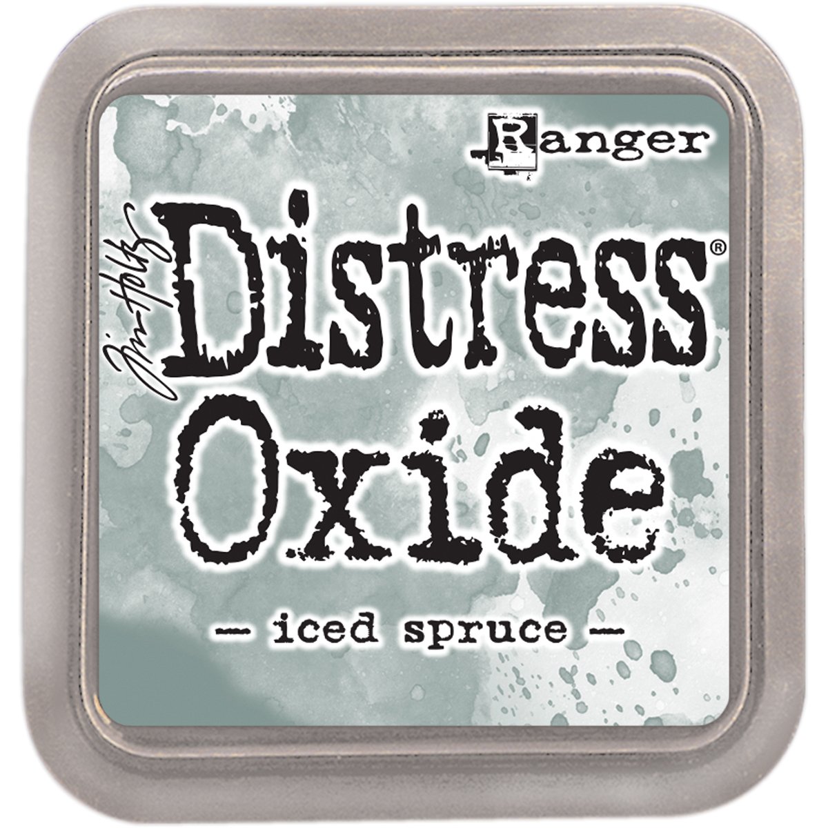Ranger TDO56034 Tim Holtz Distress Oxides Ink Pad-Iced Spruce 3 x 3 x 0.75