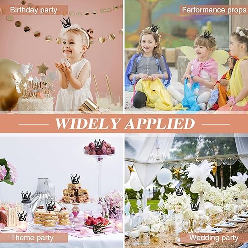 Miniatura 6 de 40 piezas de corona para pastel con alambres de hierro, corona para ramo de flores, fuerte y reutilizable, para fiestas de cumpleaños, baby showers,