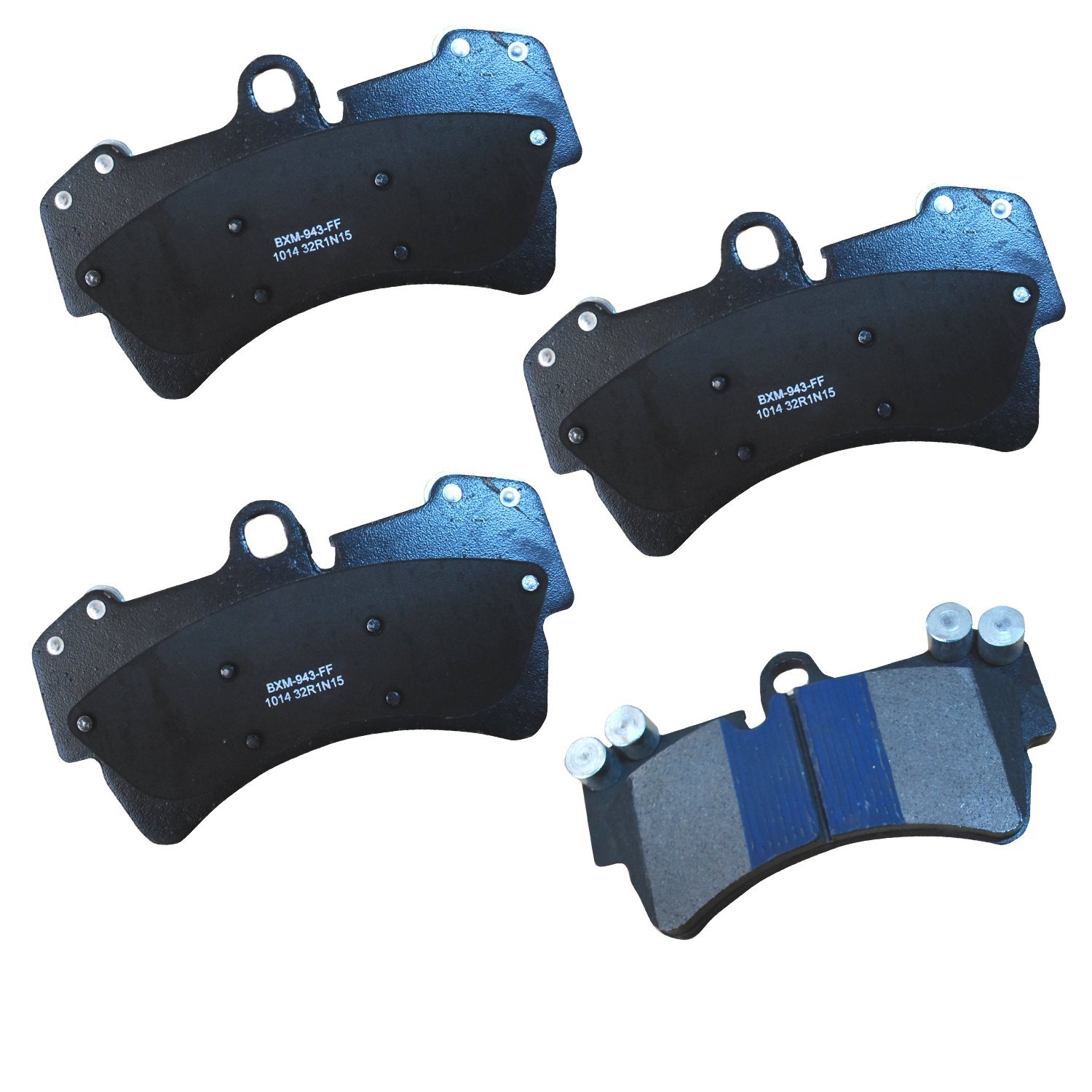 Bendix Premium SBM1014 Semi-Metallic Front Brake Pads for Audi Q7 2015-2007, Porsche Cayenne 2006-2003, Cayenne 2009-2008, Volkswagen Touareg 2008-2004, Touareg 2010
