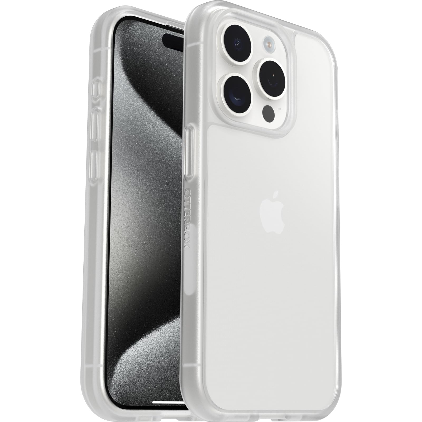 OtterBox Sleek Series Case for iPhone 15 Pro, Shockproof, Drop proof, Ultra-Slim, Protective Thin Case, Tested to Military Standard, Clear, No Retail Packaging