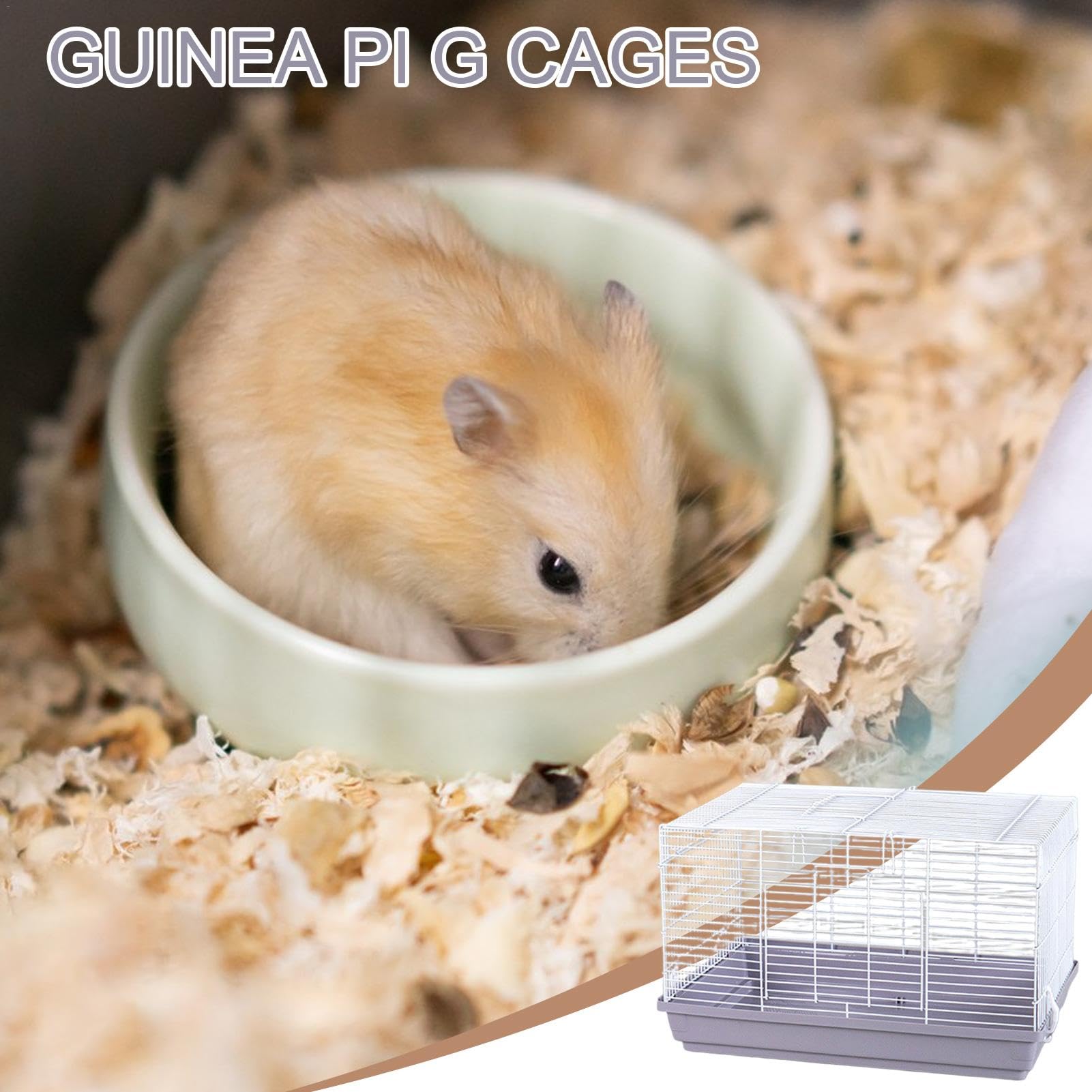 Casetta criceti Habitat Ventilato Per Piccoli Animali Fondo Rimovibile | Furetto Gabbia ventilata staccabile, gabbia, habitat per piccoli animali adatto a esterno ed interno
