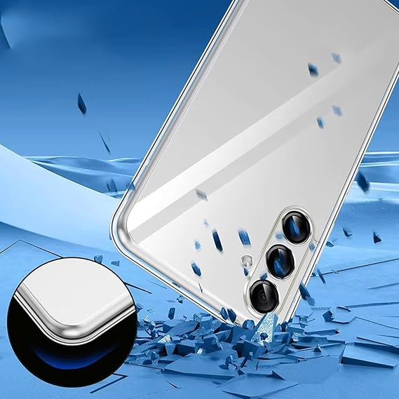 Coverzone iPhone 14 İle Uyumlu Kılıf Crystal Clear İnce Hissiyat Sararma Yapmayan Slot ve Logo Gösteren Tuşlara Rahat Erişim, Sert Plastik Şeffaf iPhone 14 İle Uyumlu Kılıf