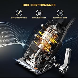 Professional Hair Clippers for Men Cordless Trimmers Kit with LED Display Electric Beard Trimmer for Kid Cordless Beards Trimmer Haircut Grooming Kit Gift for Men Women Barber Kids (Black)