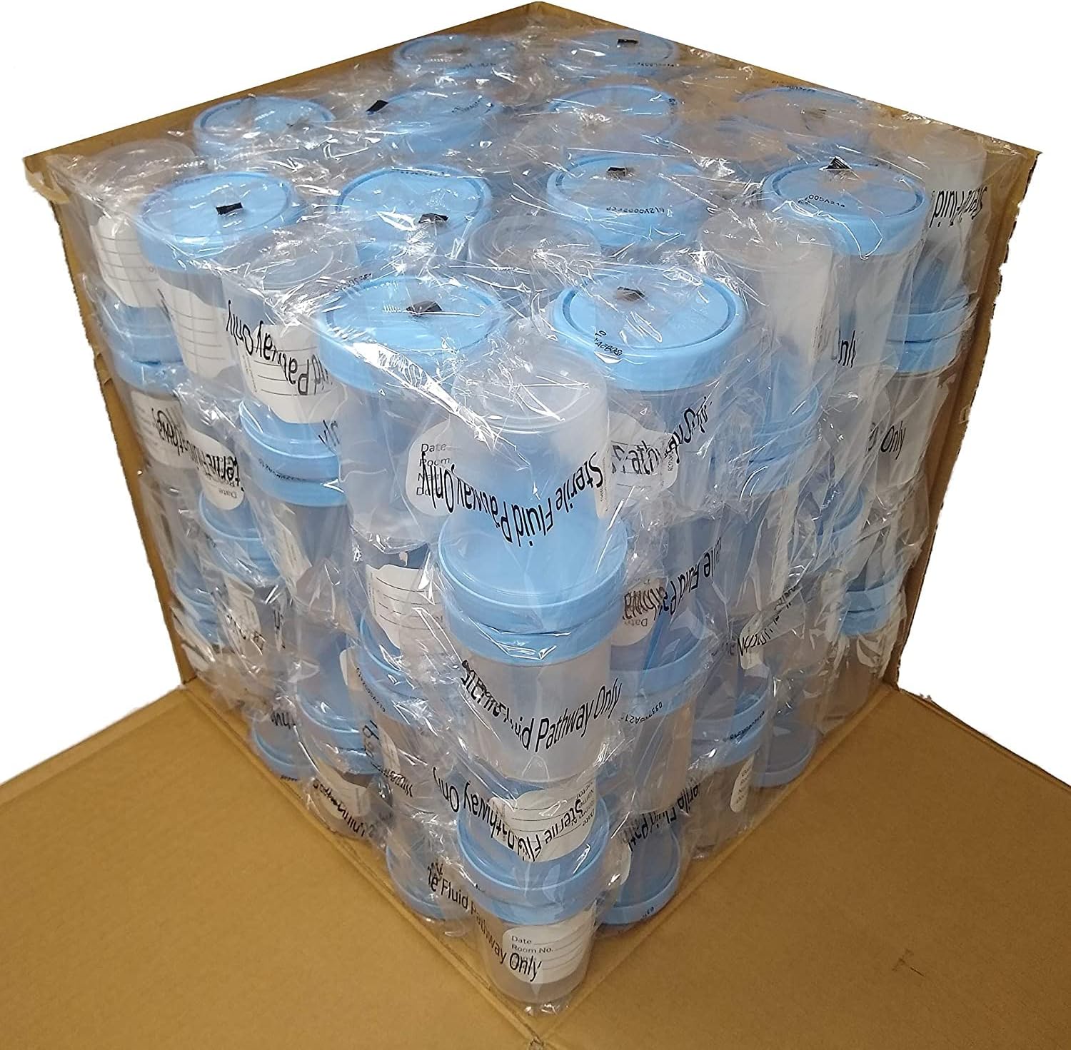 Vakly 4oz sterile specimen cups with leak-proof lids (500) - individually bagged