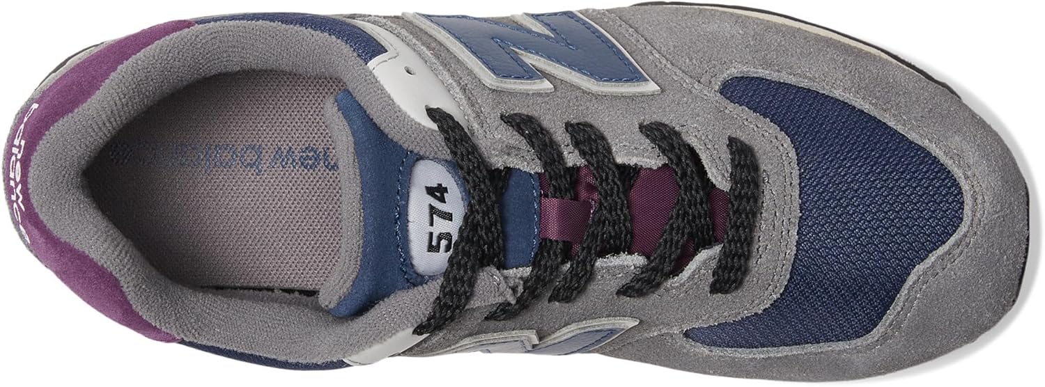 New Balance Kids 574 V1 70s Racing Lace-up Sneaker, Castlerock/NB Navy, 5.5 W Big Kid (8-12 Years) - Image 3