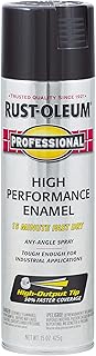 Rust-Oleum 7579838 Professional High Performance Enamel Spray Paint, 15 Ounce (Pack of 1), Gloss Black, 15 Fl Oz