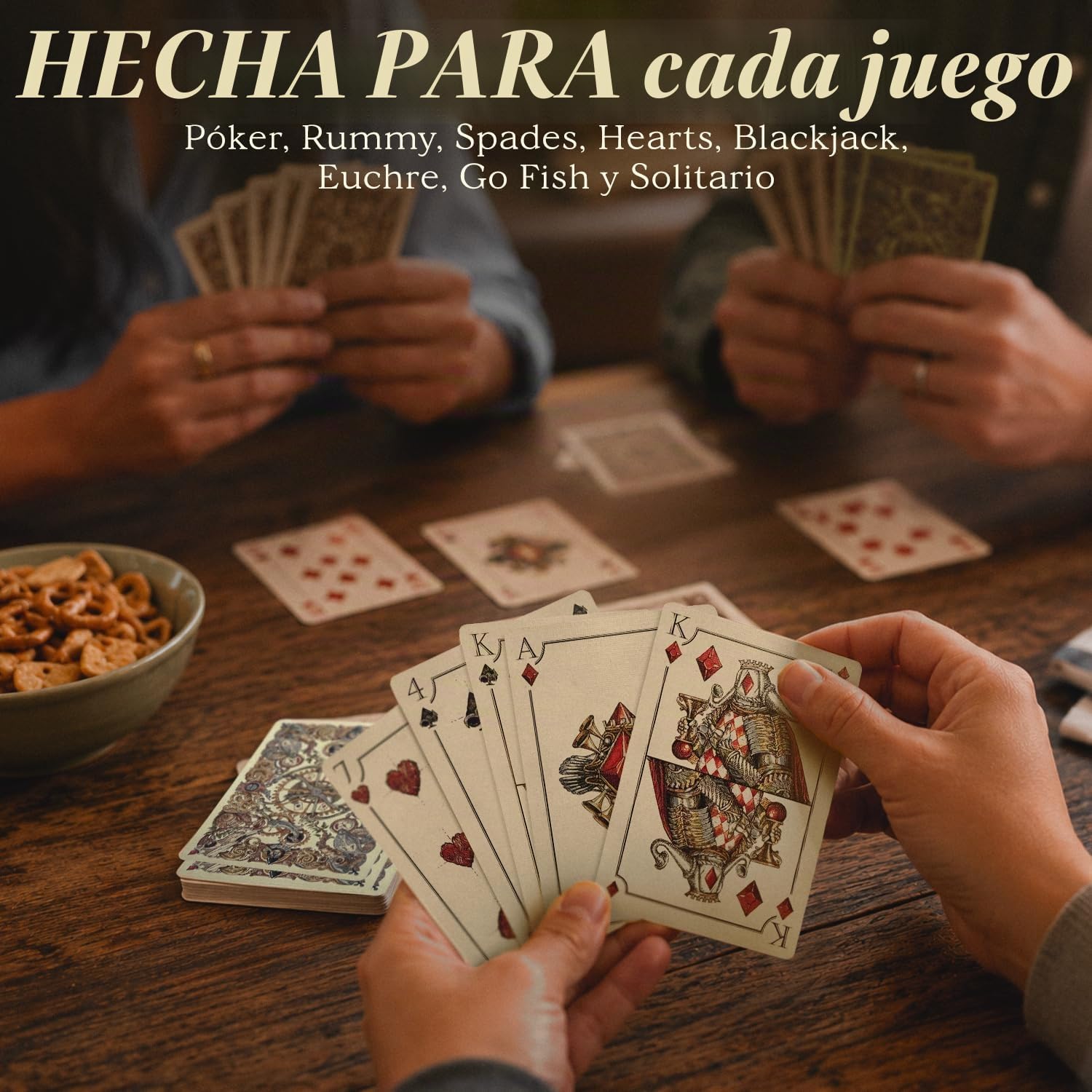 Hungry Minds The Game Baraja de Póker Profesional de 54 Cartas