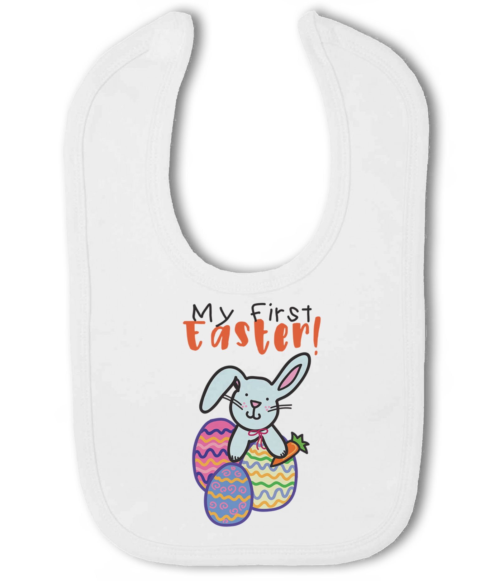 Make It Love It Sell It - My First Easter! - Baby Hook and Loop Bib, Boy or Girl