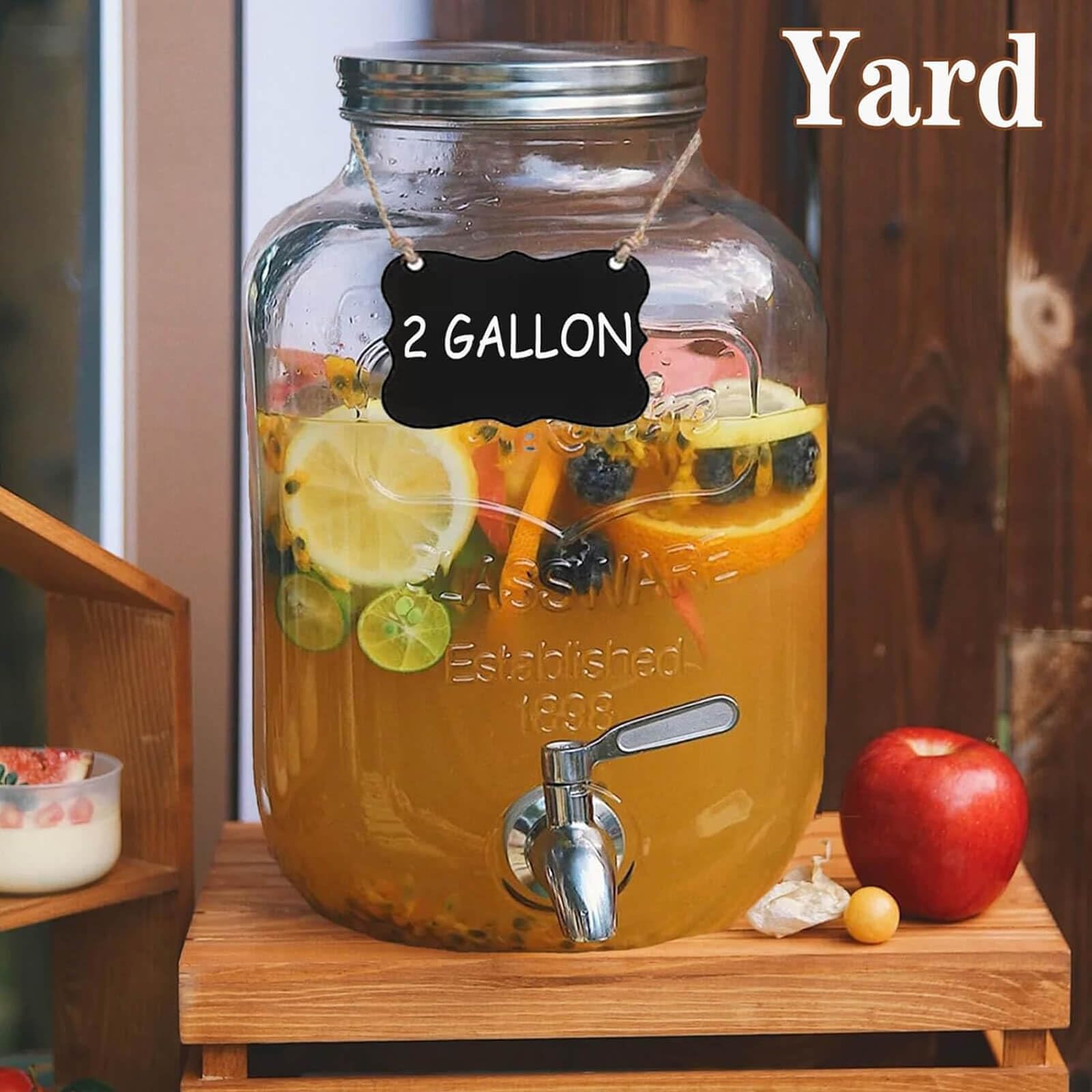 Drink Dispensers For Parties 1 Gallon, Bevarage Dispenser With