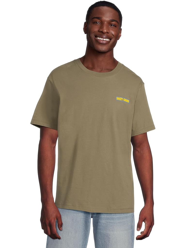 Olive Salty Crew Neon Sign Short Sleeve Tee