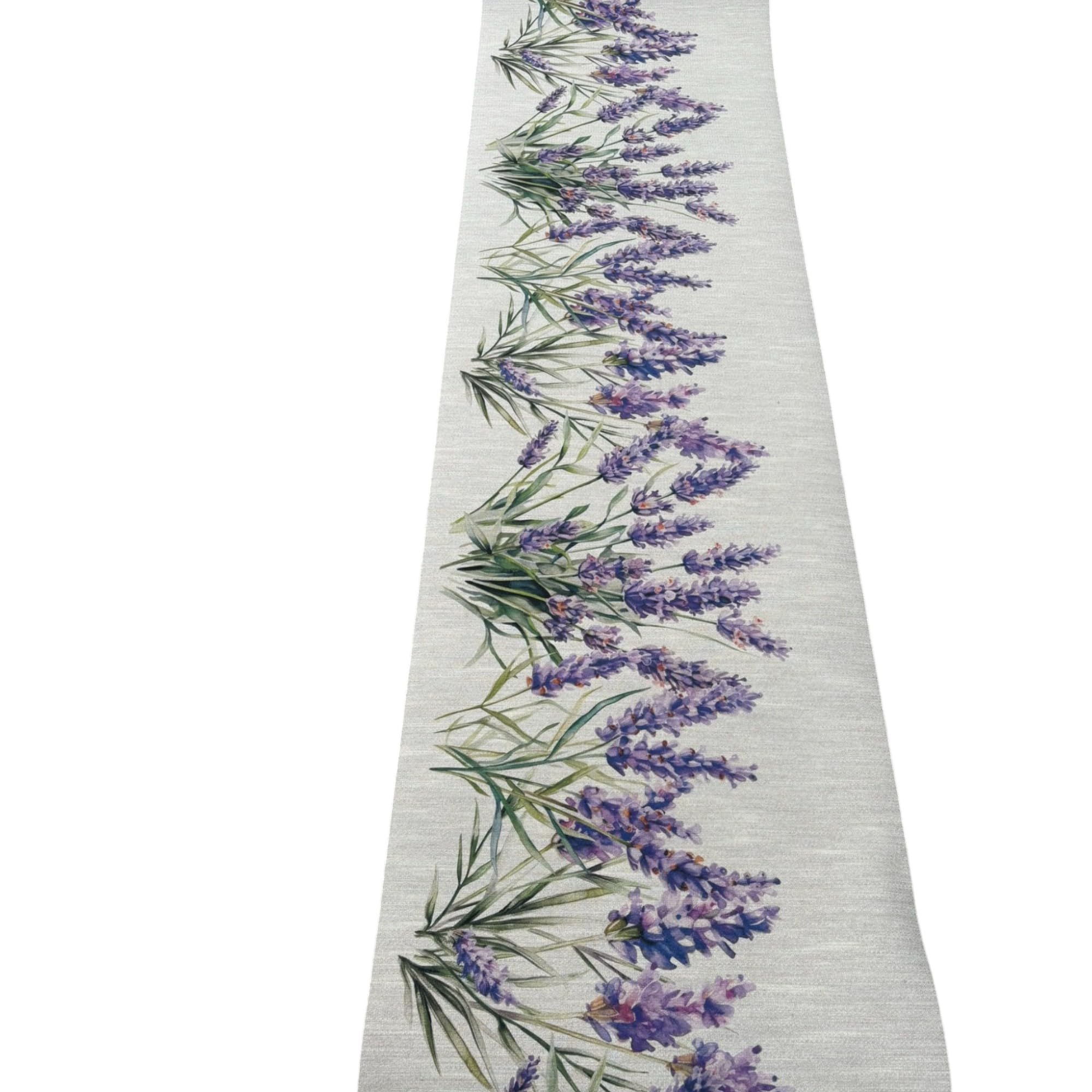 Tappeto Cucina Riciclato Eco Lavanda Fiori Provenzale Viola RecycledChef Antiscivolo Lavabile (cm_50_x_390)