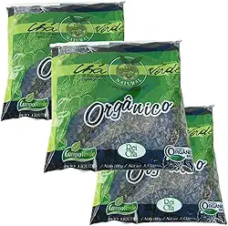 Chá Verde Orgânico das Folhas Campo Verde 3 pacote 100g cada
