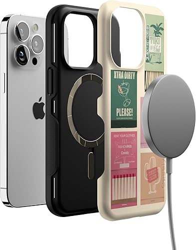 Vista 204 de Casely iPhone 13 Pro Case Compatible with MagSafe Blue Marble Case