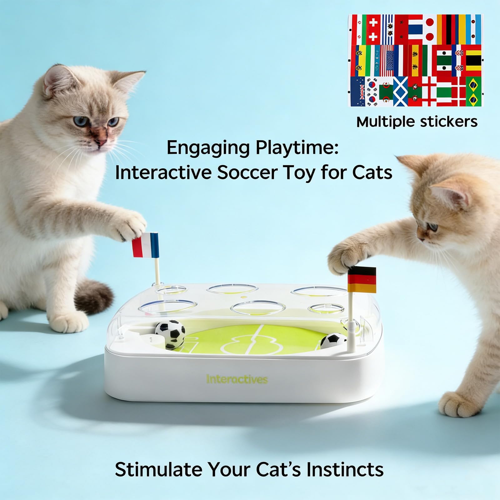 Giocattolo interattivo per gatti con luci LED, palla di erba gatta, sensore di movimento, ricaricabile tramite USB, caccia e allenamento indoor (1 pezzo)