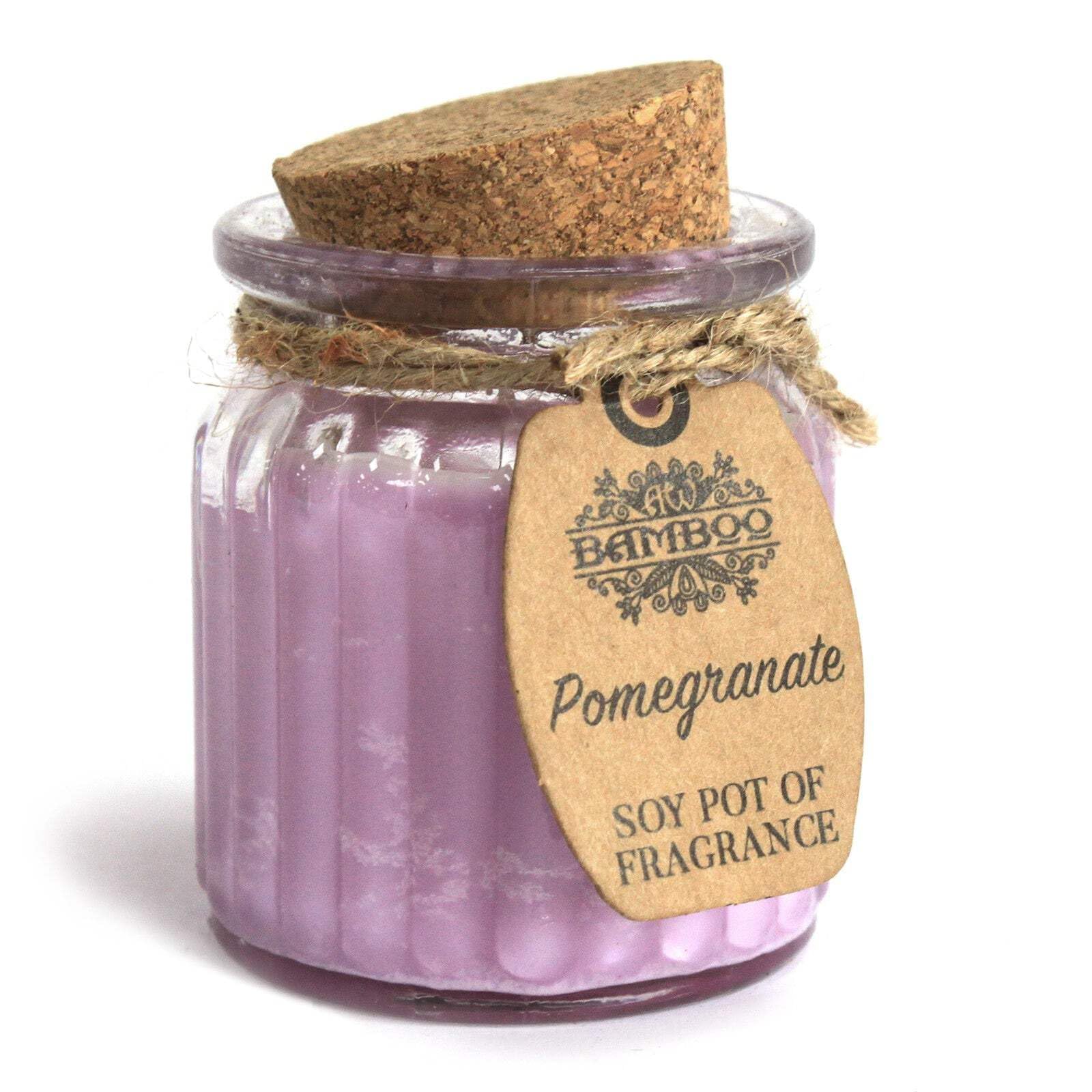Buy Top Gift Brown Soy Pot Of Fragrance Glass Jar Candle - Pomegranate