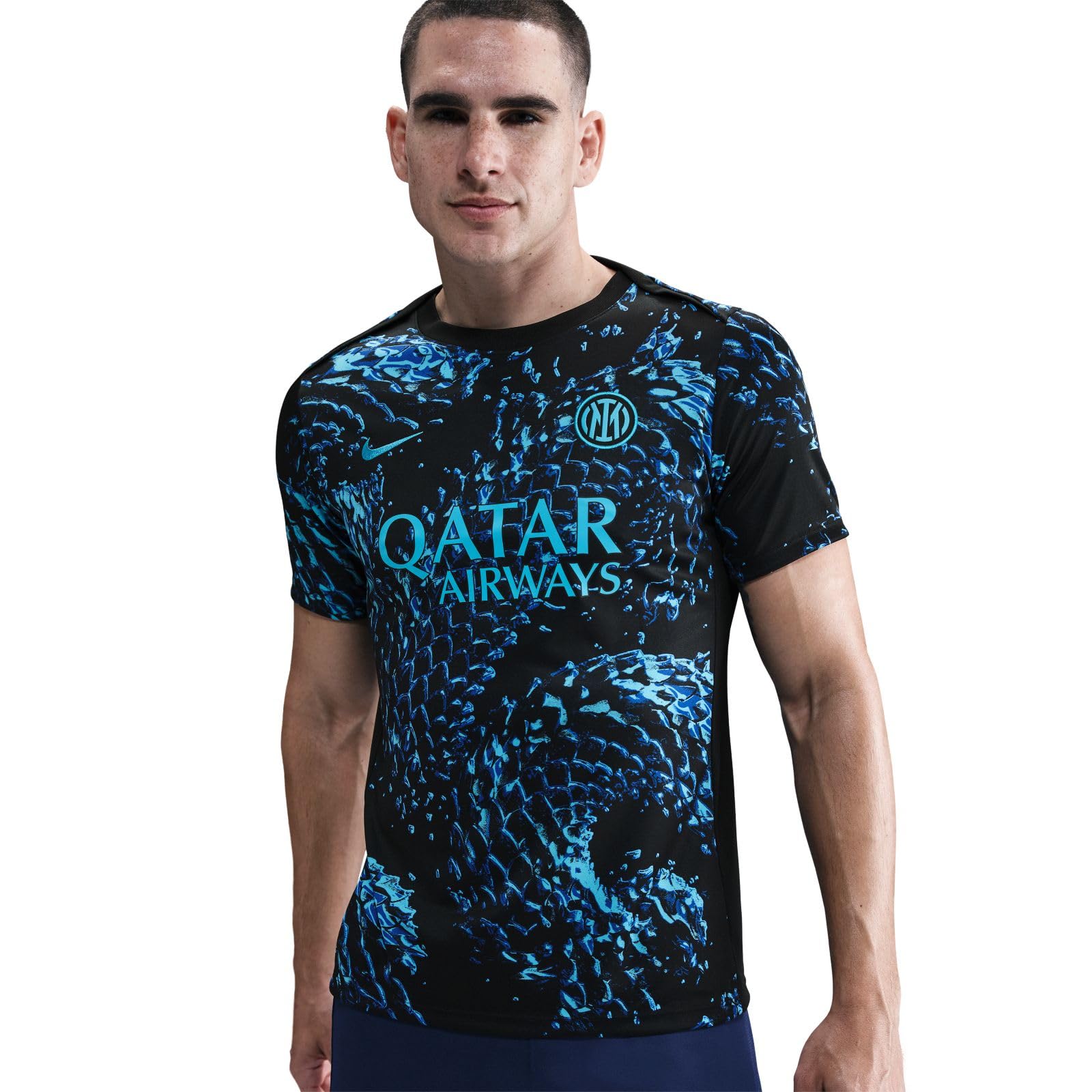 Nike Inter Mailand Academy PRO Nike Dri-Fit Kurzärmeliges Pre-Match-fußballoberteil für Herren Maglia da Calcio Pre-Partita Uomo