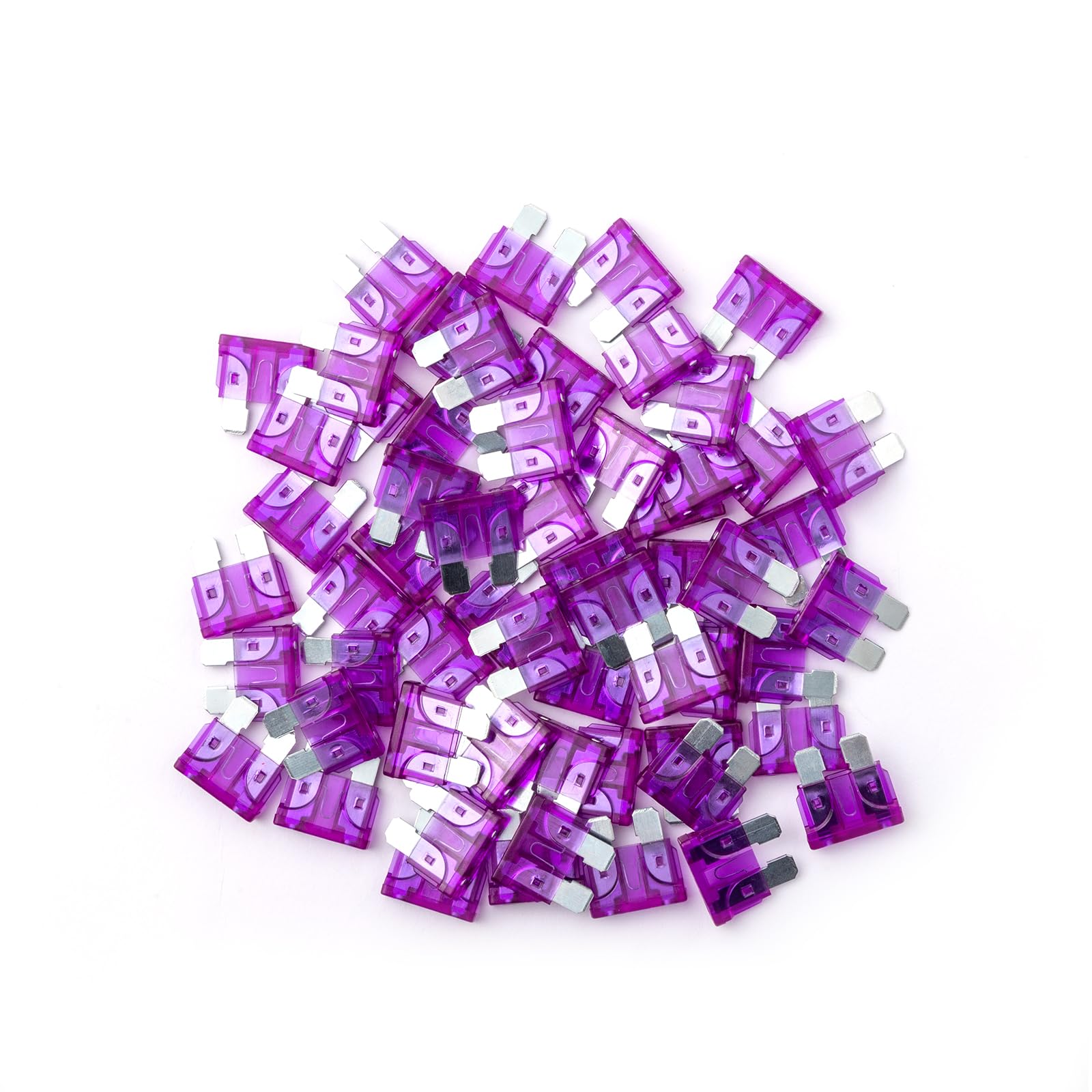 100Pcs 3 Amp Fuses HVAC ATC/ATO Standard Fuse, 3A Car Fuse Blade for Automotive, Truck, Boat, Motorcycle 3A  100pcs