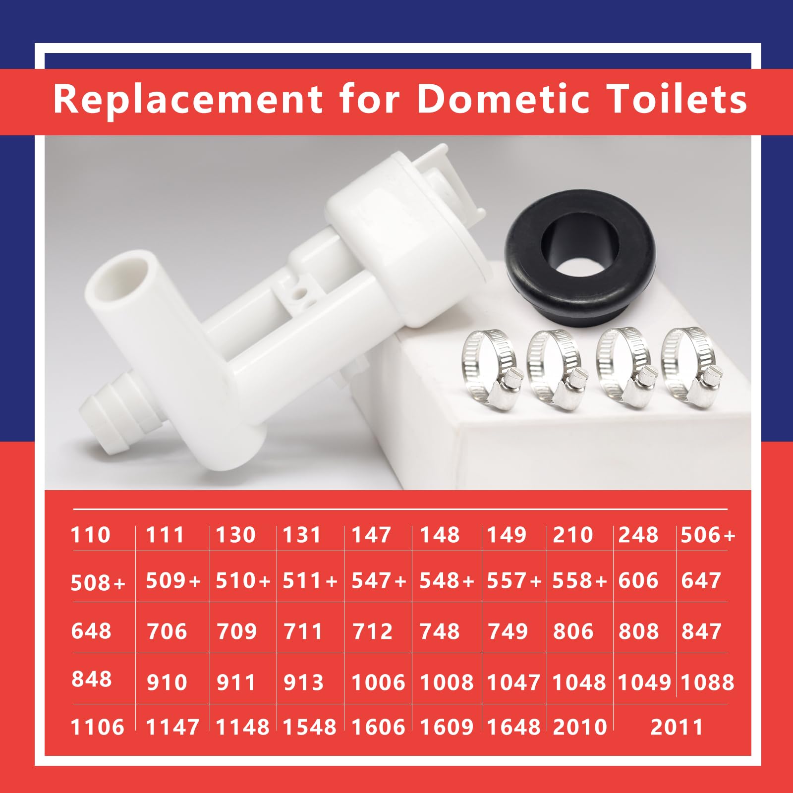 385316906 Toilets Vacuum Breaker Kit For Dometic, Without Hand