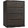 HOSTACK Modern 5 Drawer Dresser for Bedroom, Chest of Drawers with Storage, Wood Storage Chest Organizers with Cut-Out Handle