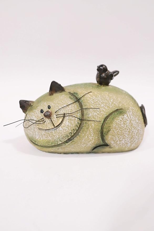 Stone Garden Cat Garden Lawn Ornament Patio, Lawn & Garden