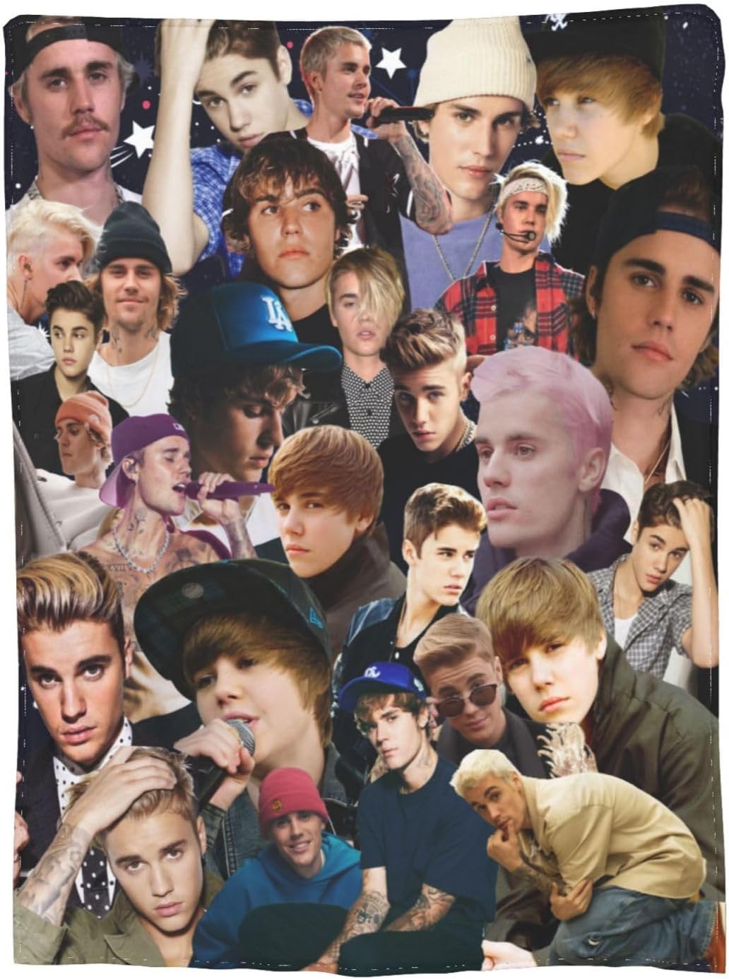 Singer Justin Blanket Throw Blanket Soft Plush Travel