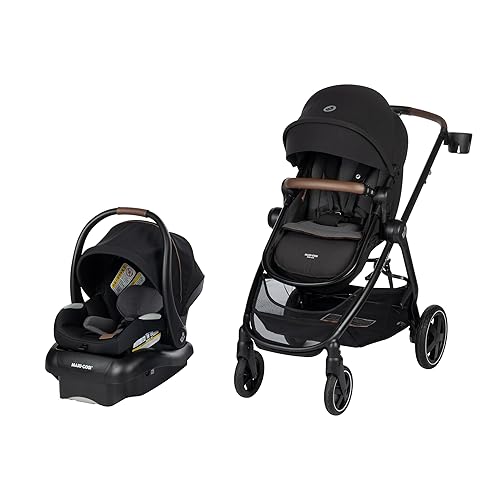 Maxi-Cosi Zelia Luxe 5 en 1 Modular - Sistema de viaje para bebé, asiento de coche y cochecito para bebé, asiento de coche y cochecito para bebé,