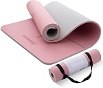 Tapis de yoga UMINEUX extra épais 1/3'' antidérapant pour femmes, tapis de fitness écologique en TPE avec sangle de transport et sac de rangement