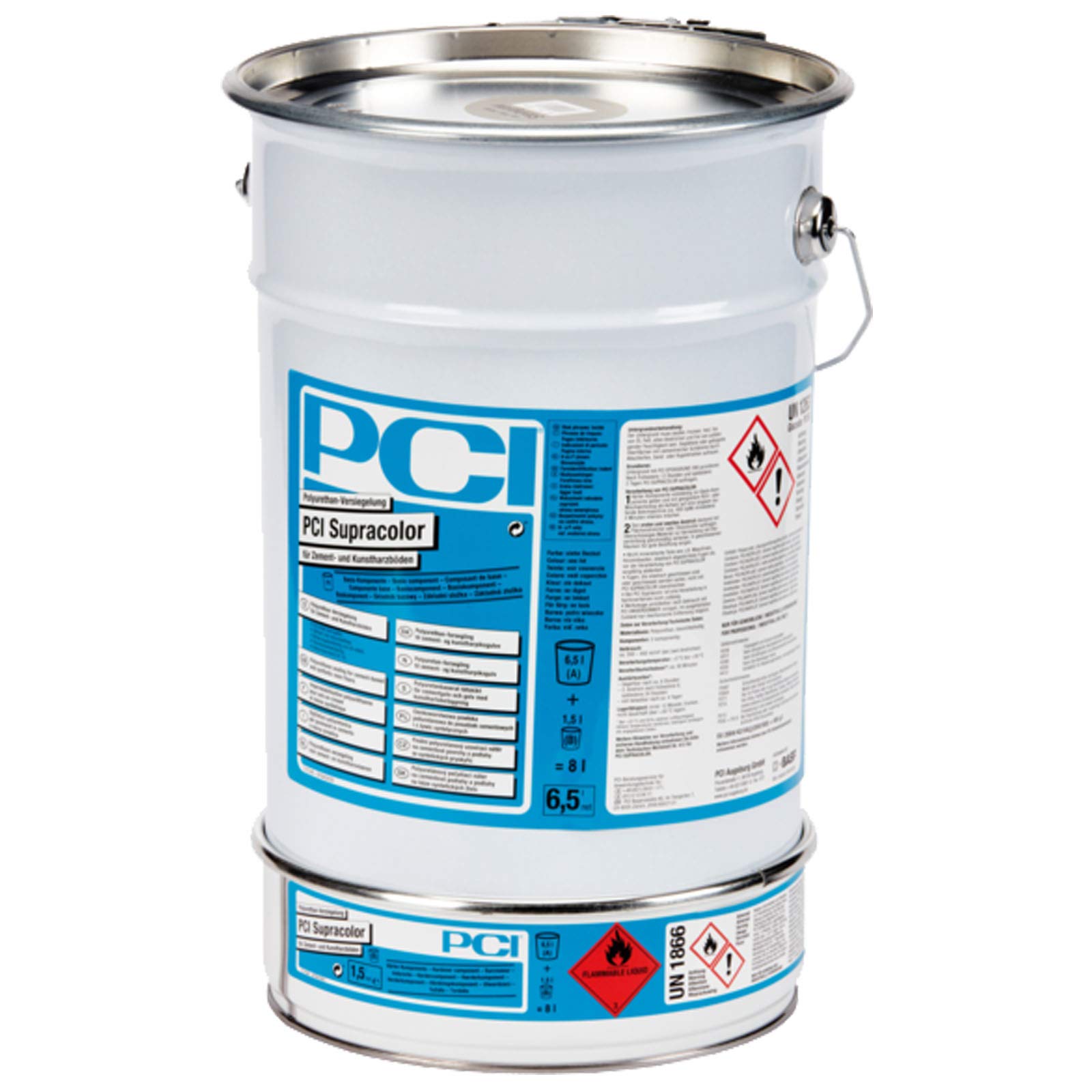PCI Supracolor Polyurethan-Versiegelung für Zementboden und Kunstharzboden RAL 7032 Kieselgrau