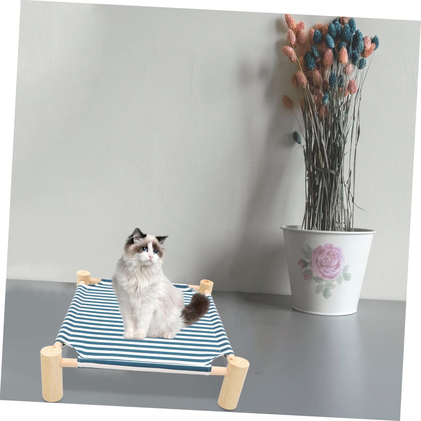 INOOMP Cama de Verano para Perros y Gatos Hamaca refrescante para Gatos Cuna para Perros al Aire Cama de Hamaca Colgante Exterior para Lavable Mascota