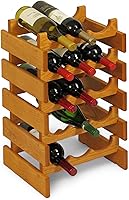 Vista 50 de Wooden Mallet, Botellero Dakota negro de 3 botellas