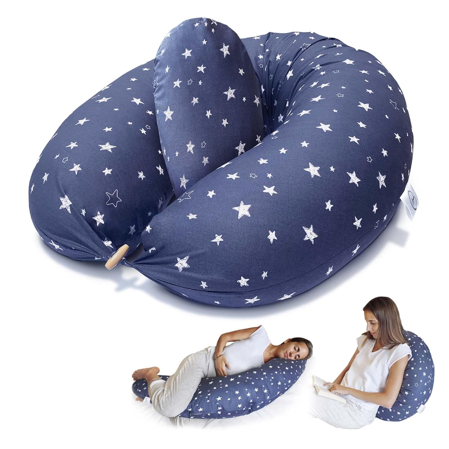 Bamibi Nursing Pillow and Positioner MultiUse Breastfeeding Pillow for Baby and Body Pillow