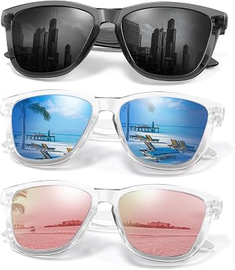Polarized Sunglasses Womens Trendy Classic Retro Womens Sunglasses Men Driving Sun Glasses UV Protection